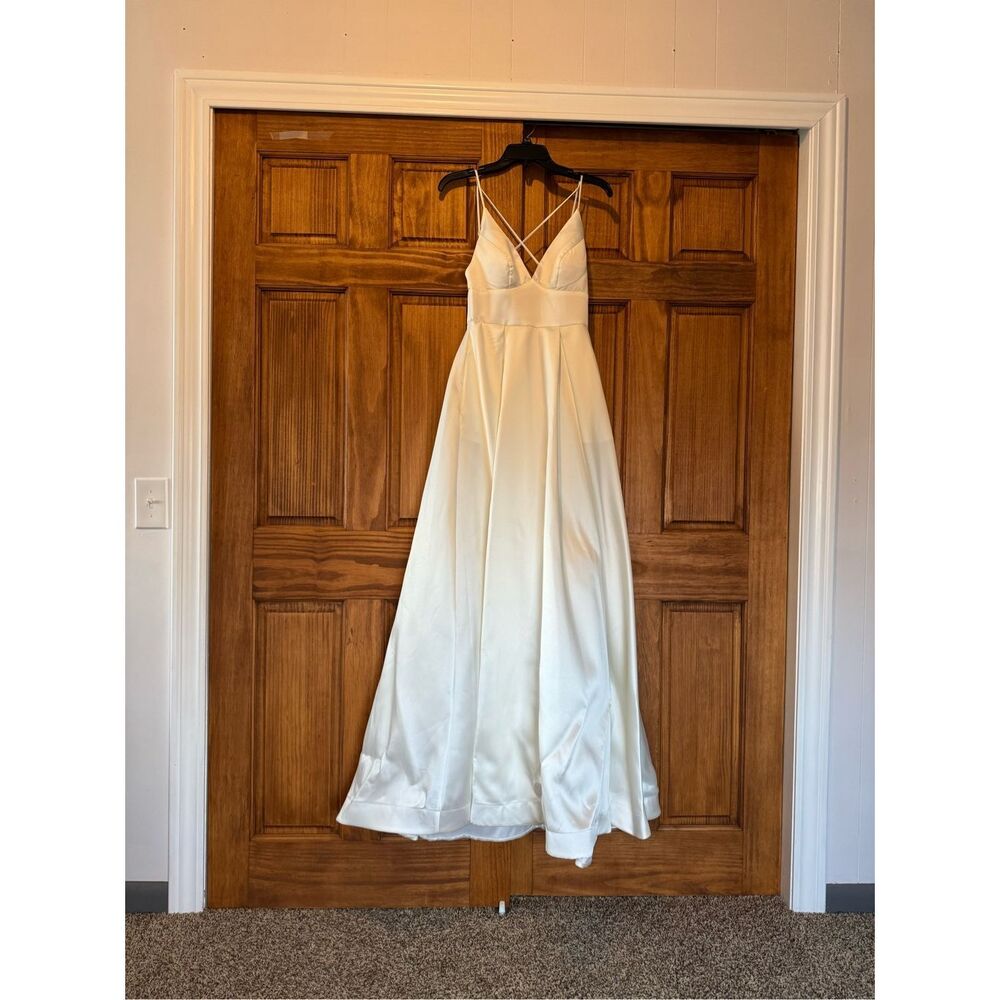 B Darlin Satin Ballgown